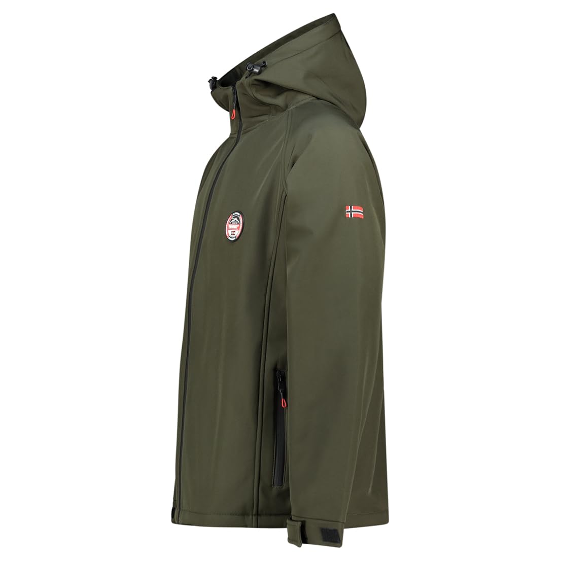 Geographical Norway TAMIGOBADGE - Giacca softshell con cappuccio, impermeabile, antivento e traspirante, ideale per escursioni e attività all'aperto