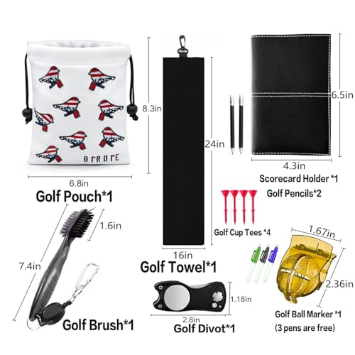 Aliennana Leather Golf Valuables Pouch
