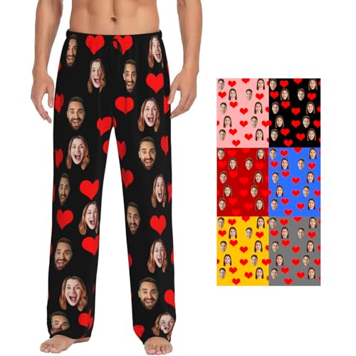 Personalized Pajamas With Face Photo for Men - Custom Funny PJ Pants - Unique Gifts