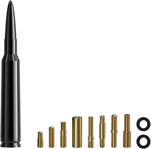 Tecreddy Antena de bala universal de repuesto para vehículo de automóvil compatible con Ford F150 F250 F350 Super Duty Raptor Dodge RAM 1500 2500