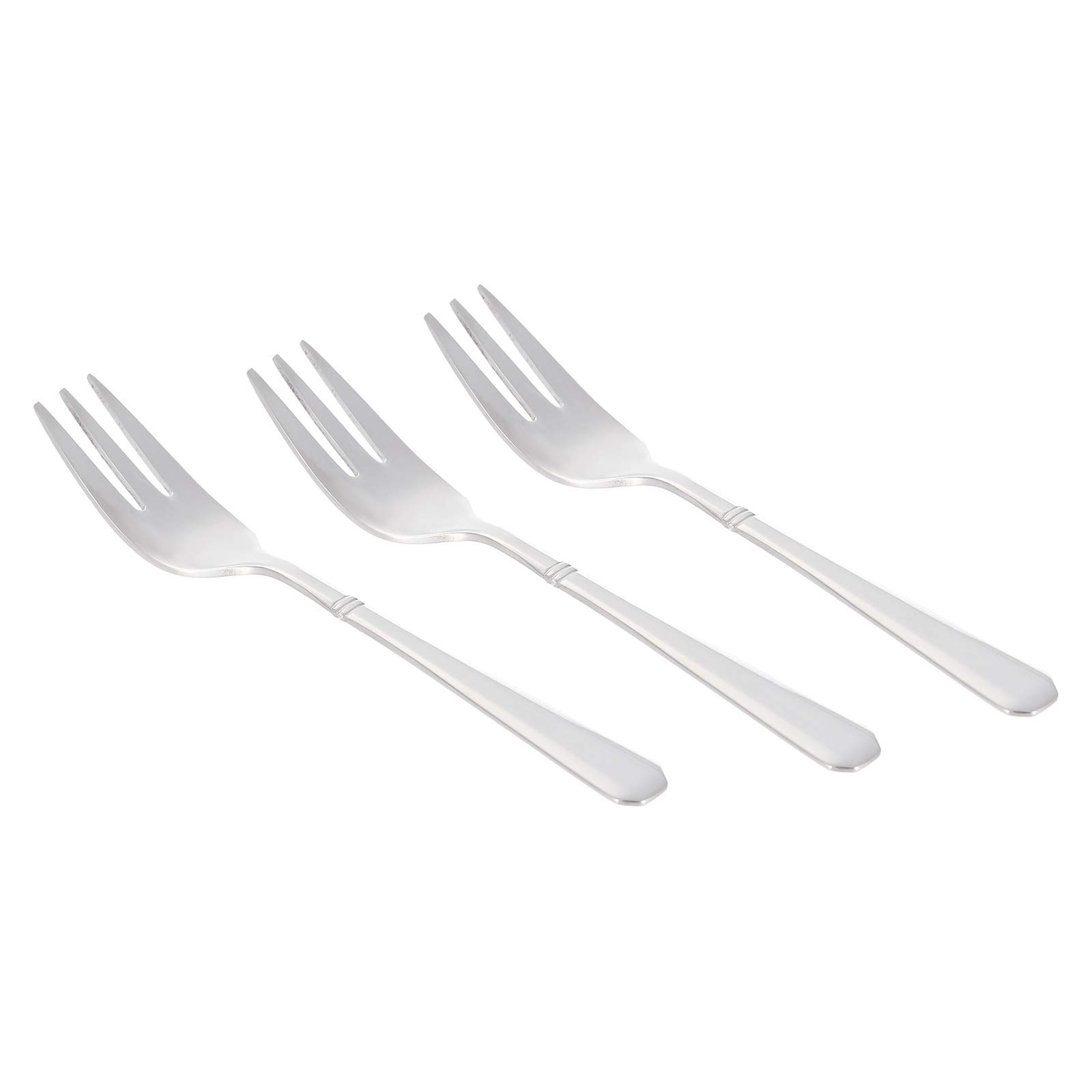 Winsor 18/10 Stainless Steel Pilla Fruit Fork Set - 3 Pieces,Silver