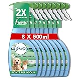 Febreze Fabric Freshener Spray, 4L (500ml x 8) – Pet Odour Fighter, Eliminates Odours, Refreshes Fabrics