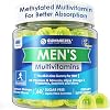 Mens Multivitamins Gummies, Methylated Multivitamin for Men, B Complex, Minerals, Vegan Omega 3, Probiotic, Enzyme, Antioxidants for Men's Complete Daily Support, Sugar Free, Vegan (No Iron) 60 Counts