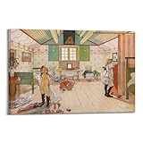Carl Larsson Maler-Meisterwerk-Poster, Mammas und die 