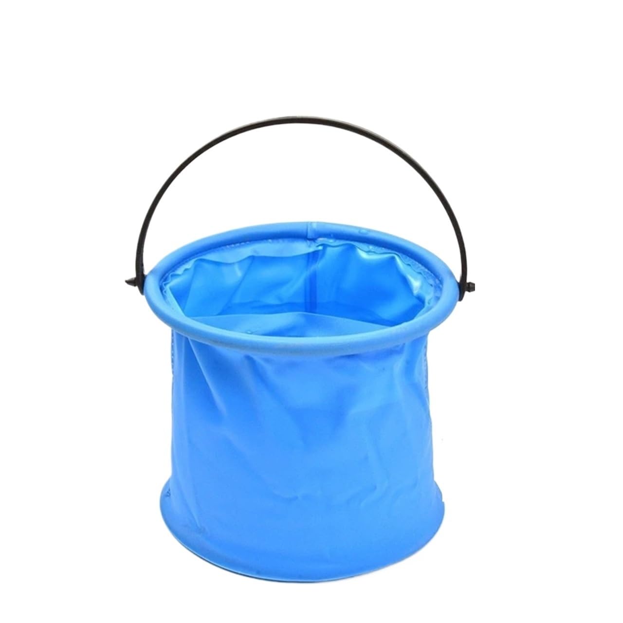Falteimer Faltbarer Eimer mit Griff, tragbares und leicht zu verstauendes Design, geeignet for Camping, Angeleimer(Orange)
