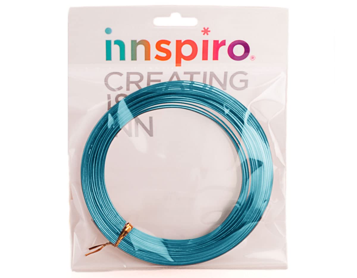 Aluminium thread MAGIC flat turquoise 7x1 mm. 5 m.