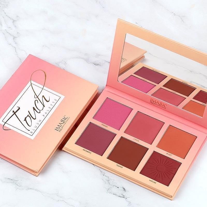 Touch Blush Palette 6 Shades Of Blush For Radiant Cheeks.