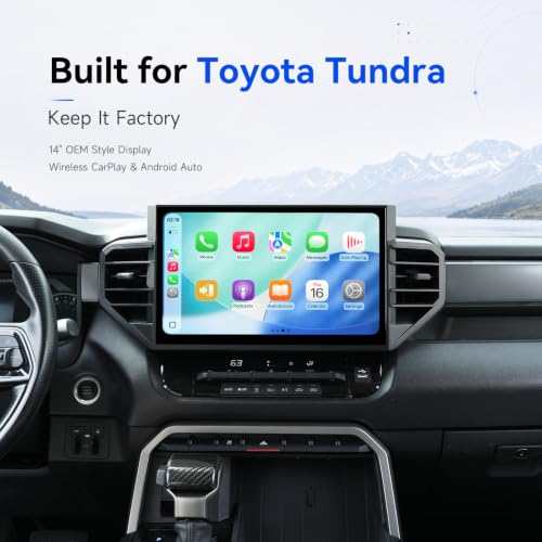 Dasaita Head Unit for Toyota Tundra 2022-2025, 14" QLED Car Stereo - image 2