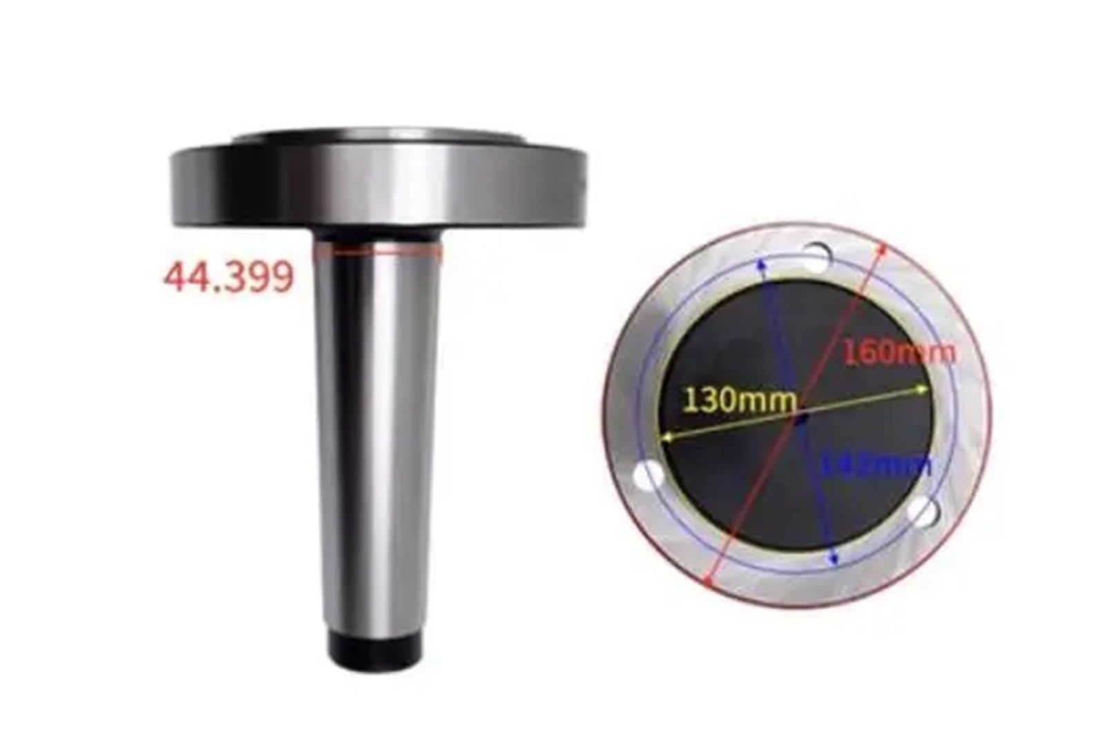 Adapter uchwytu tokarskiego MT5-160 adapter kołnierza uchwytu stożkowego Morse'a adapter uchwytu tokarskiego uchwyt tokarski typ mocowania do uchwytu tokarskiego