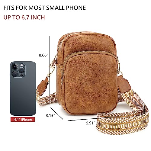 FAIME Small Crossbody Bags for Women,Trendy Vegan Phone Wallet Purses with Guitar Shoulder Strap,Shoulder Handbags for Travel2