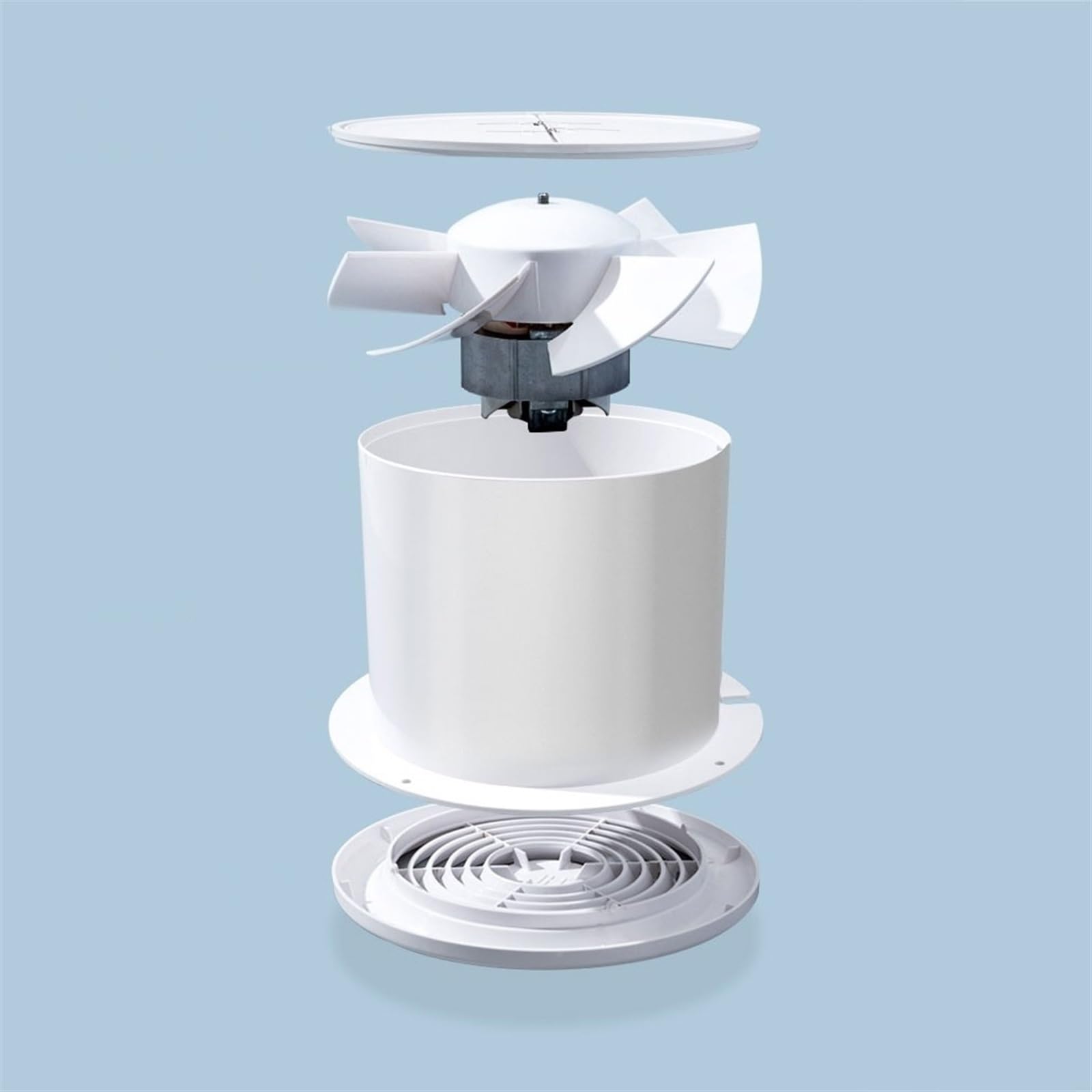 Fácil instalación Extractor de aire doméstico pequeño 4 pulgadas/6 pulgadas, potente ventilador silencioso for ventana pared especial for baño(6inch)