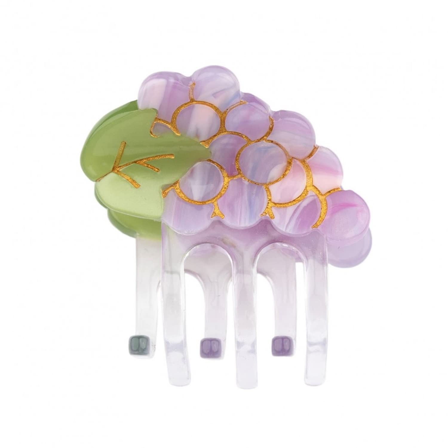 Small Grape Claw Clips,Cellulose Acetate Hair Clips,Small Claw Clips for Women