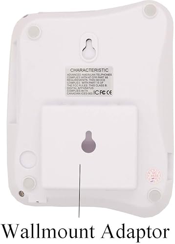 Miniatura 5 de K-P046W Teléfonos amplificados para personas mayores con botones extra grandes Teléfonos Teléfonos fijos con cable para ancianos con altavoz alto