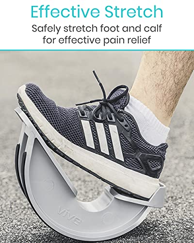 Vive Foot Rocker - Calf Stretcher for Achilles Tendinitis, Heel, Feet, Shin Splint, Plantar Fasciitis Pain Relief - Stretches Strained Leg Muscle - Ankle Wedge Stretch Improves Flexibility