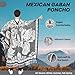 Artisans Bazaar Mexican Poncho Jorongo Gaban Warm Comfortable Made in Mexico Unisex Winter Coat