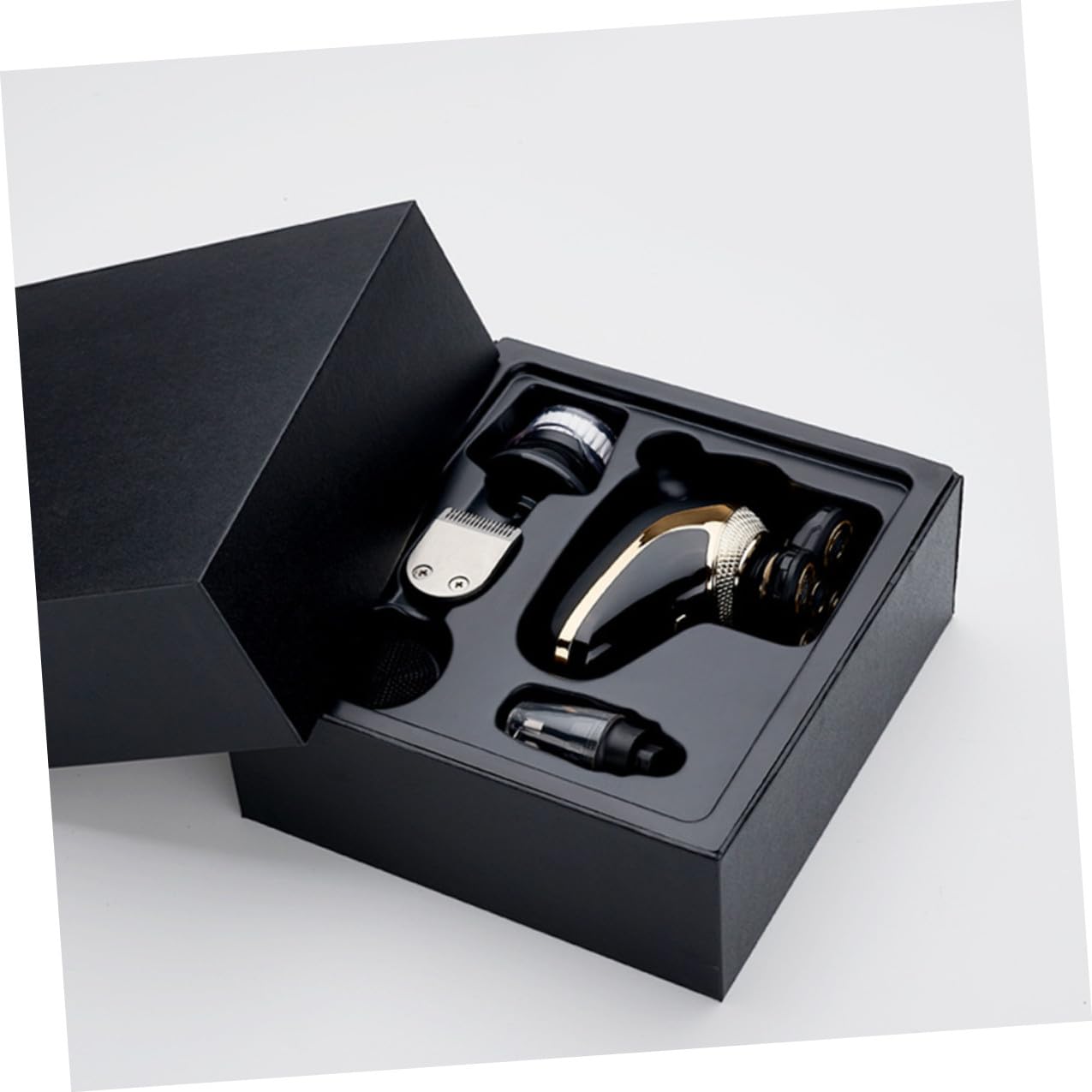 Rasoio Elettrico per Barba e Chioma Uomo 5 in 1 Batteria al Litio Ricaricabile Usb, Tagliacapelli Multifunzione per Cura Personale e Rasatura Precisa