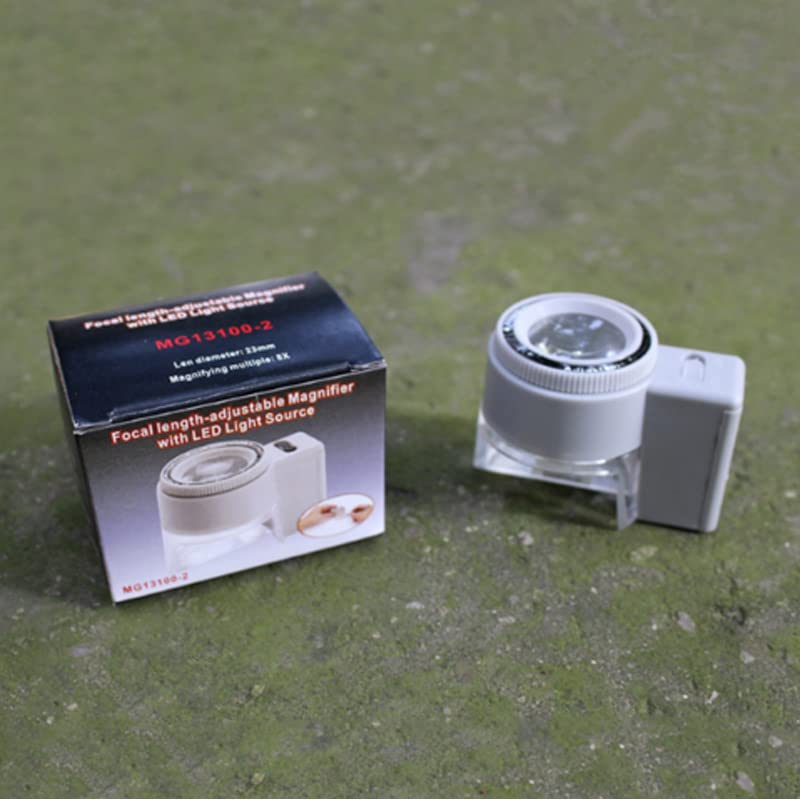 New 8X Illuminated LED Adjustable Stand Magnifier Scale Magnifying Glass Loupe,Package Ship from USA
