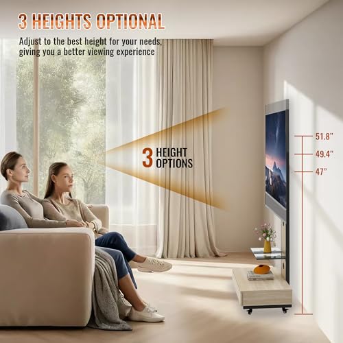 Soporte rodante de piso para TV 32-75 pulgadas miniatura 2