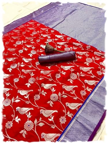 Pandadi Saree Woman's Pure Paithani Silk Saree With Unstitched Bl...