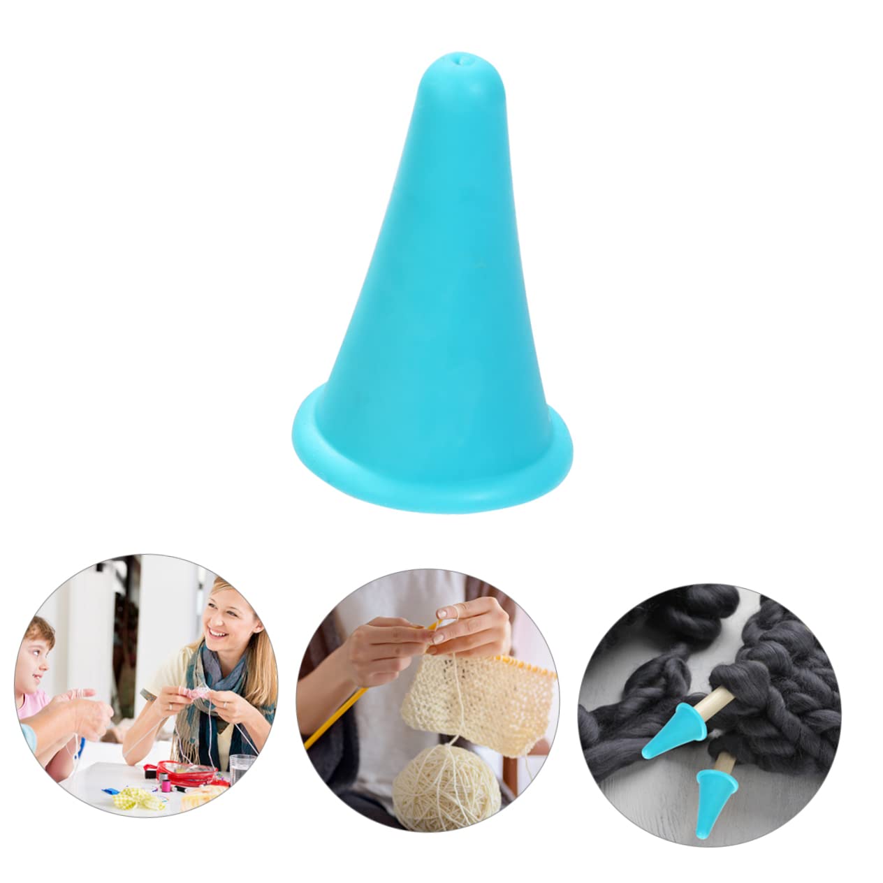 KALLORY 3sets Stoppers for Knitting Needles Knit Stopper Knitting Tool 10pcs*3