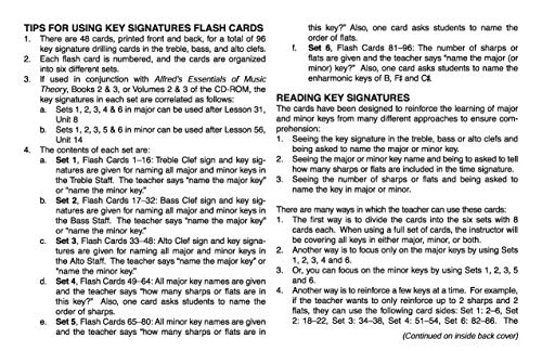 Alfred's Essentials of Music Theory: Key Signature Flash Cards (Major and Minor), Flash Cards - Image 2