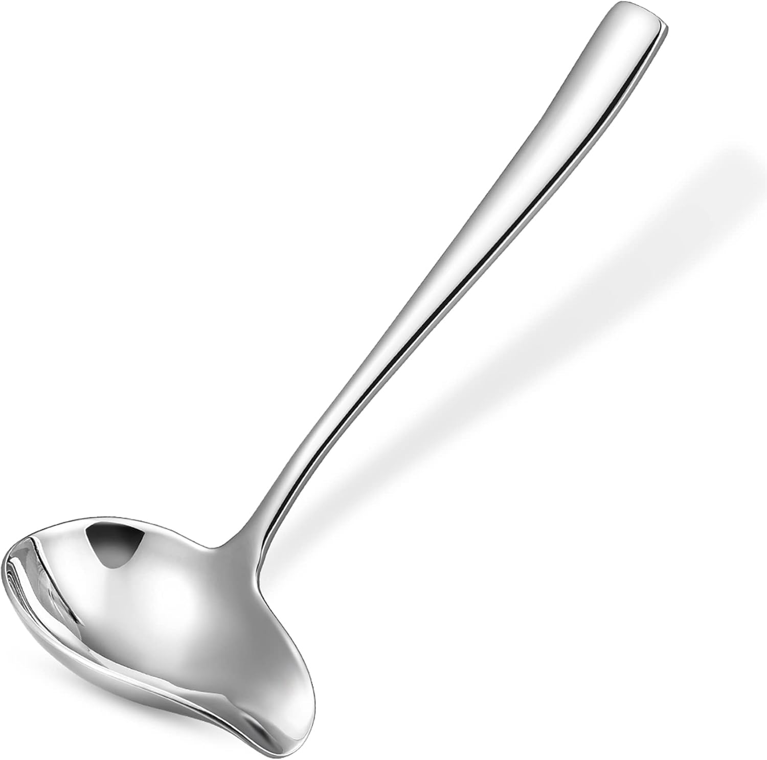 KEAWELL Louis 7.5 Inches Sauce Drizzle Spoon with Spout, 18