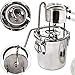 Price comparison product image Alcohol Distiller Moonshine Still Build-in Thermometer Still Kits Water Distiller Wine Boiler Home Brewing Kit Stainless Steel (9 Gal / 33L)