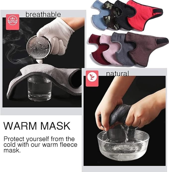 Image of Anti-Fog Full Face Shield Upgraded, Impact & Wind Resistant Cycling Mask with Adjustable Fit, Transparent Protection for Outdoor & Kitchen Use, Heat & Blue Light Blocking