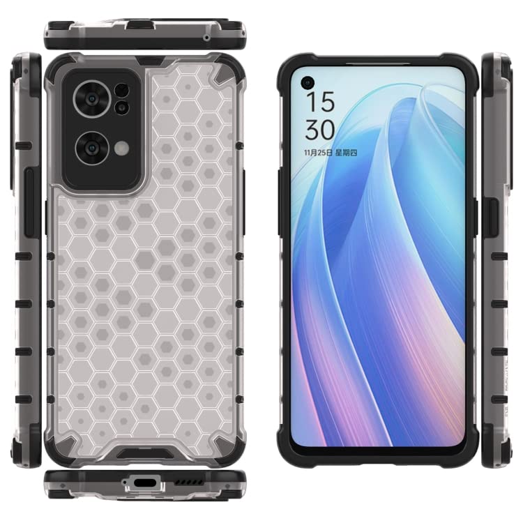 Image of Prime Retail Hard PC Back Case Cover for Oppo Reno 7 Pro 5G Anti Slip Ultra Thin Shockproof Reinforced Corners (Transparent)