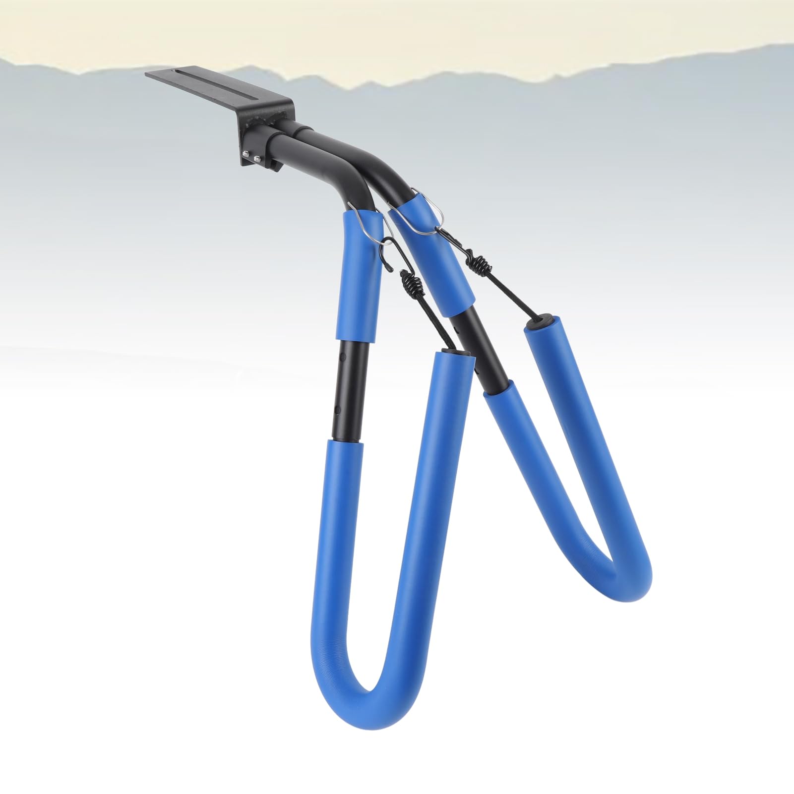 Cosiki Soporte para Tabla de Surf de Aleación de Aluminio, Capacidad de Carga de 55,1 Libras, Rotación de 90°, Soporte Ajustable para Tabla de Surf para Motocicleta, Portátil Multifuncional