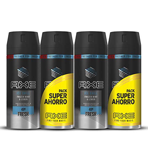 Axe Desodorante Ice Chill Pack Duplo Ahorro - 2 Paquetes de 2 x...
