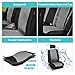 FH Group Car Seat Covers Full Set Neoprene - Universal Fit,Automotive Seat Covers,Low Back Front Seat Covers,Airbag Compatible,Split Bench Rear Seat,Washable Car Seat Cover for SUV,Sedan Gray