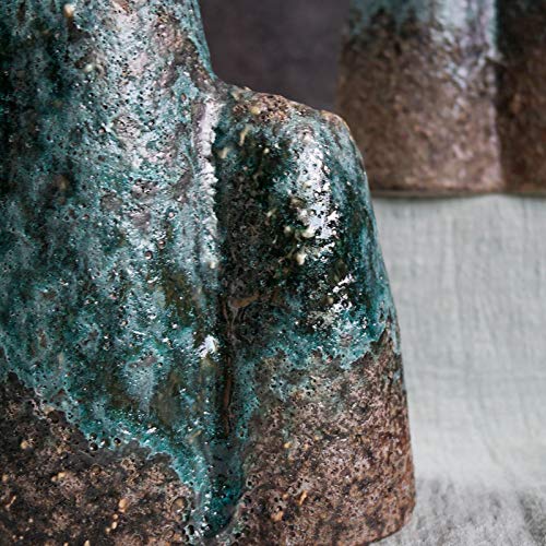 Keramische Vaas Thuiskantoor Woonkamer Tv-kast Entree Aanrecht Vaas Gedroogde Bloemen Simulatie Bloem Decoratieve Vaas 24.7x16.8cm, 20x14.5cm, 2 Stuks - Afbeelding 5