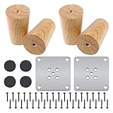 ✔ 【Breite Anwendung】 Möbelbeine funktionieren gut auf Sektional, Sofa, Sessel, und auch auf Bett, Bank, Couchtisch, Kleiderschrank, Nachttisch, Schrank, Büromöbel usw.