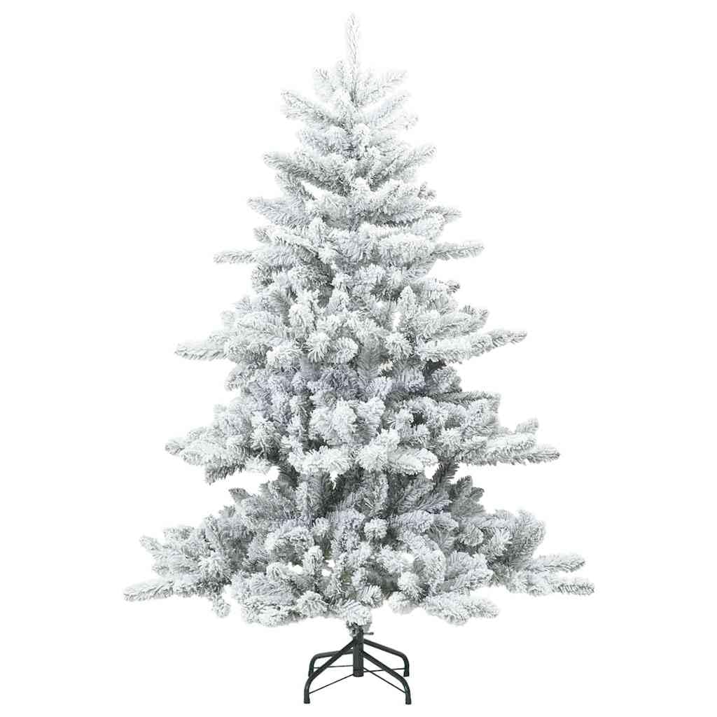 Künstlicher Weihnachtsbaum, Weiß, 150 cm, PVC und Stahl, mit Ständer