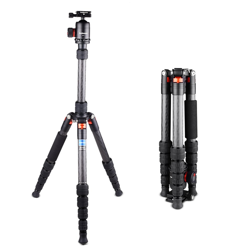 Amazon.co.jp: buddiesmanカメラ三脚、Reflexed折り畳みカーボン