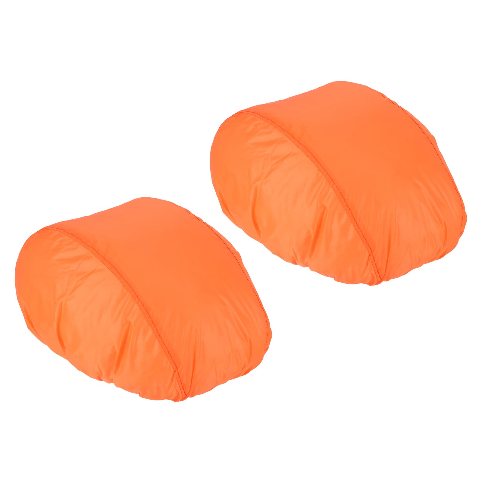 PATIKIL Cycling Bicycle Helmet Cover, 2 Pack Motorcycle Helmet Rain Cover Waterproof Ride Gear Helmet Cover for Road Cycling, Orange
