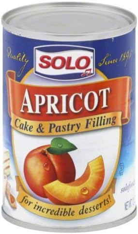 Solo Apricot Filling, 12 Ounce (Pack of 6)