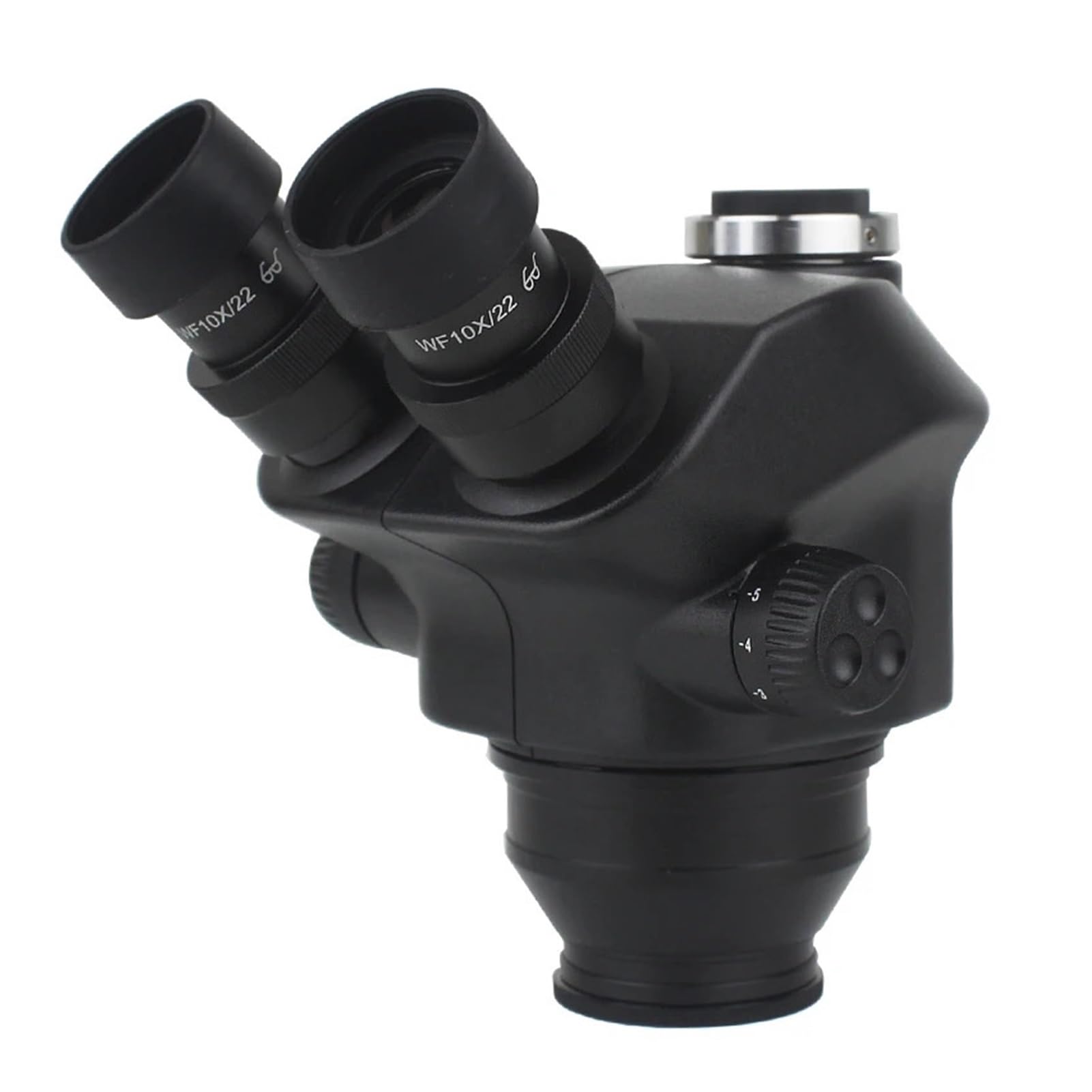 7X-45X 7X-50X Biżuteria Mikroskop Stereo Trinokularowa Głowica Mikroskopu WF10X/22mm Okular Gumowe Osłony Oczu Akcesoria Mikroskopowe (Z 0,5 x 0,7x)