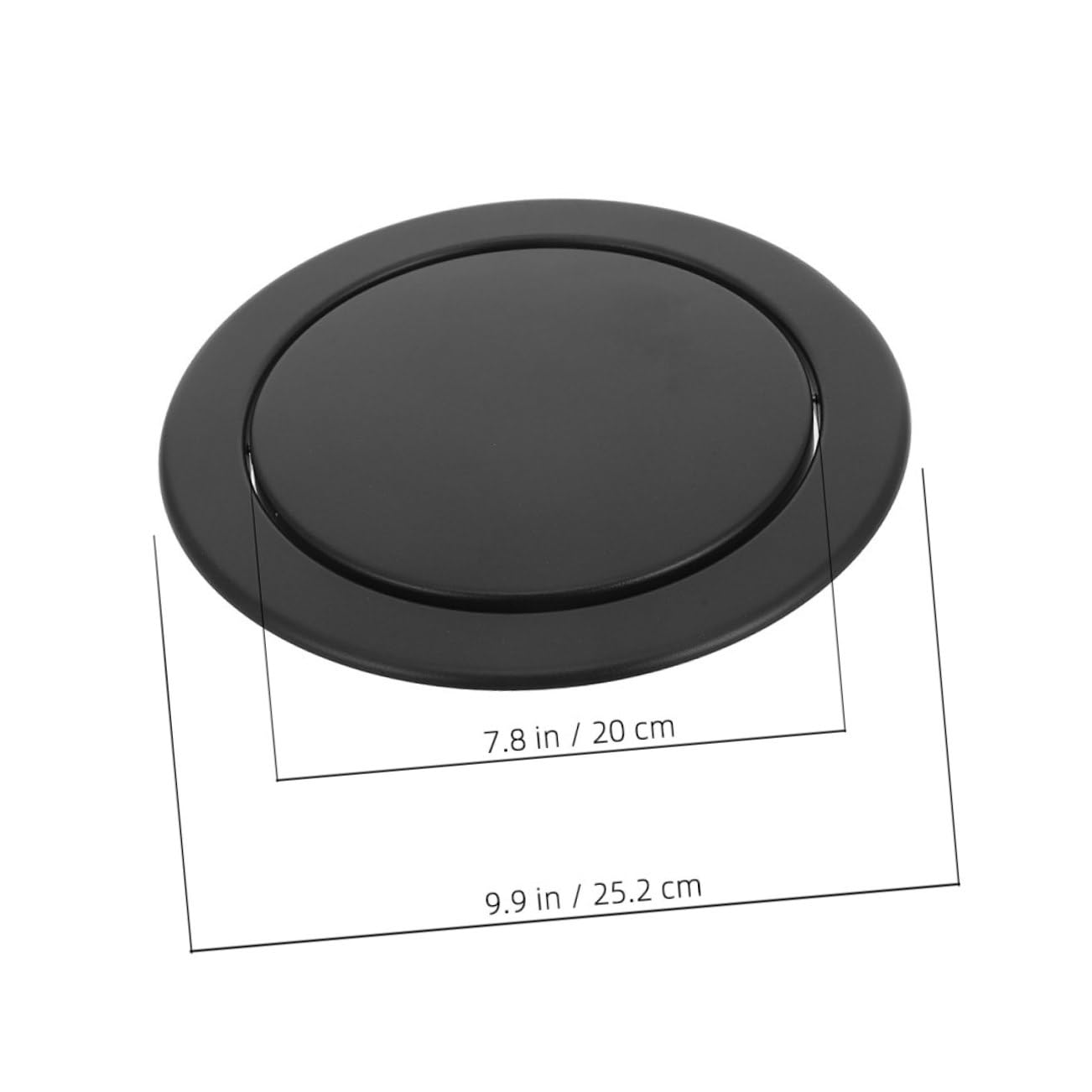 PRETYZOOM Tapa Empotrada Integración sin Costuras de Acero Inoxidable Diseño Simple y Elegante para Cubos de Basura de Cocina y Baño para Espacios Domésticos