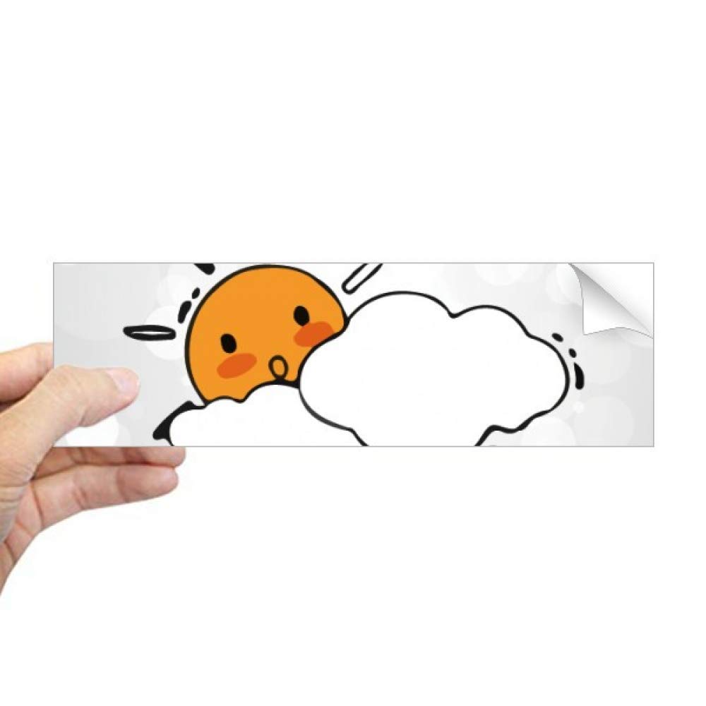 Sticker rectangulaire nuage de soleil DIYthinker autocollant pour fenêtre et vitrage