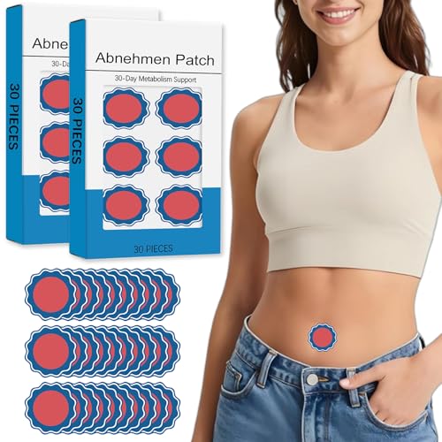 Abnehmpflaster Pflaster zum Abnehmen Schnell Slimming Patch mit Natural Pflanzlichen Extrakten Hautfreundlich Aufkleber für Alle Körpertypen Figurpflege für Bauch & Taille 60 Stück