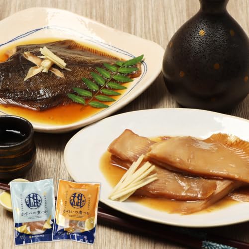 [オホーツク海産 煮魚セット]かれいの煮つけ かすべの煮つけ(各1袋) | 煮つけセット 海鮮 海産 北海道 雄武町[07209]