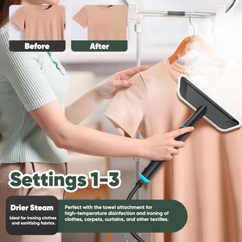 Image of Steam Cleaner for Home, Pressurized Handheld Steamer
