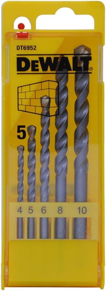DEWALT DT6952-QZ 4/5/6/8/10mm Cassette Masonry Drill Machines (Pack of 5)
