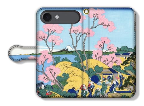手帳型 iPhone17 Air互換 スマホケース 【世界の名画】 葛飾北斎 ☆浮世絵☆ 富嶽三十六景 富士山 山 冨嶽 アート 絵画 芸術 日本 和 和風 (東海道品川御殿山ノ不二)