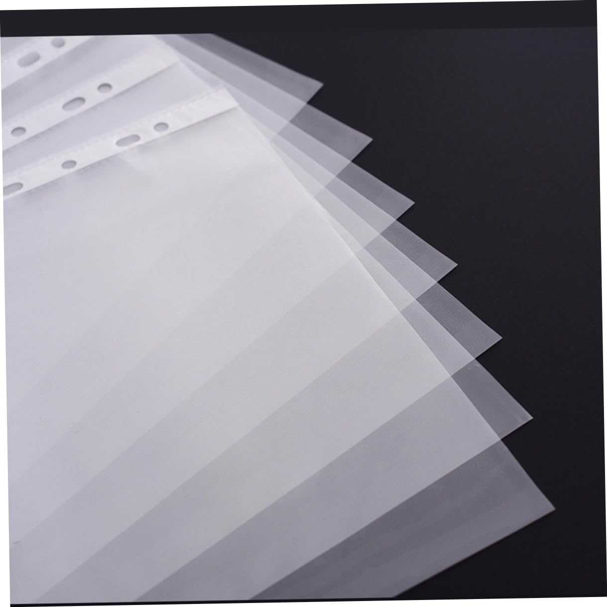 Pochette de Documents A4 11 Trous en Pp, Lot de 100 Feuilles