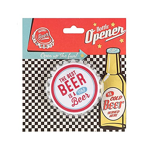 Décapsuleur magnétique en forme de caisse de bière, cadeau d'anniversaire idéal pour papa, fête des pères, pendaison de crémaillère (la meilleure bière est une bière froide) Cover