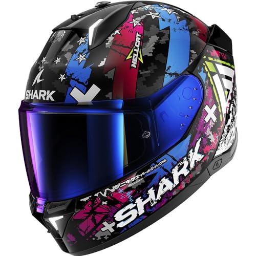 Shark, Casque Moto intégral SKWAL i3 Hellcat Noir/Bleu, M
