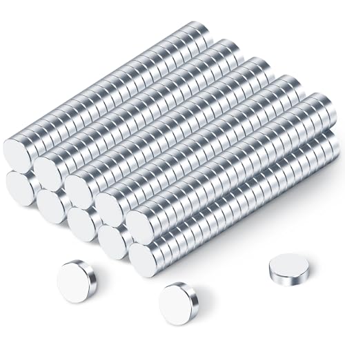 240 Piezas Imanes Neodimio, 5mm x 2mm Imanes Pequeños Redondos, Mini Imanes Nevera Iman de Neodimio para Pizarra Magnetica, Pizarra Blanca, Tablón de Anuncios, Nevera, Oficina, Escuela